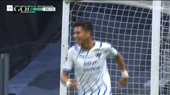 Gol de Maximiliano Meza para el 2-0 de Monterrey vs. Cruz Azul