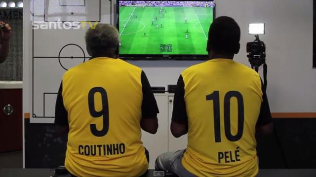 YouTube: Pelé y Coutinho se juntaron para jugar por el Santos - 2