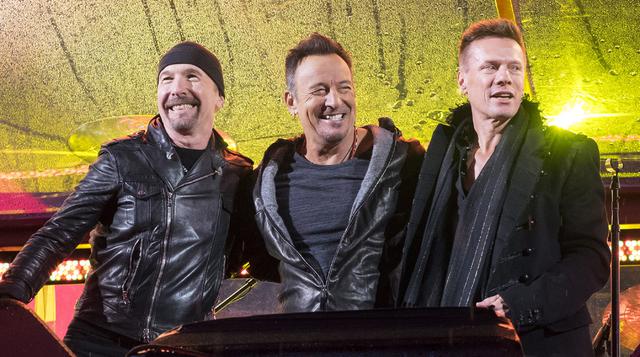 Chris Martin y Bruce Springsteen tocaron con U2 - 1