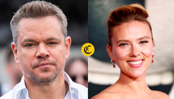 Matt Damon recordó el momento en que tuvo que besar a Scarlett Johansson: "Fue horrible" | Foto: Composición EC