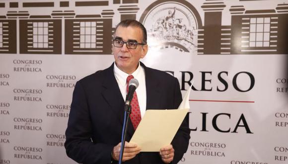 Presidente del Congreso, Pedro Olaechea, rechazó la difusión de un audio de una conversación de parlamentarios sobre el TC (Foto: Congreso / Video Congreso TV)
