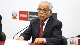 Aníbal Torres y otros ministros de Estado brindaron conferencia de prensa 