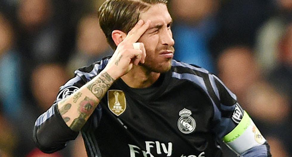 Sergio Ramos, capitán del Real Madrid, reveló por qué hizo el gesto de llamada cuando celebró su gol ante el Napoli, como lo hizo hace días Lionel Messi. (Foto: Getty Images)