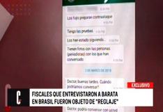 Fiscales peruanos que interrogaron a Barata fueron blanco de "reglaje"