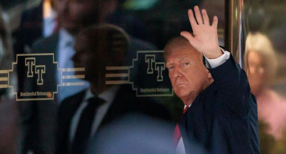 Donald Trump arrives at Trump Tower amid great expectations for his judicial situation