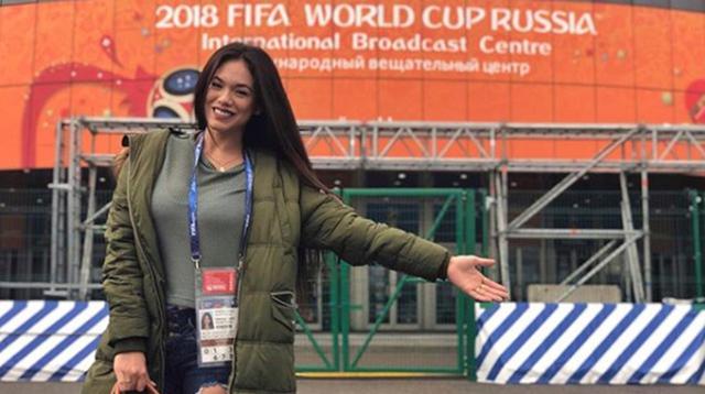 La conductora de TV Jazmín Pinedo llegó a Rusia para la cobertura de la Copa del Mundo 2018. (Foto: Instagram)
