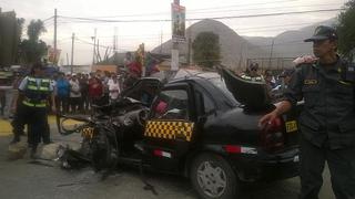 Choque en Carretera Central dejó tres muertos y tres heridos