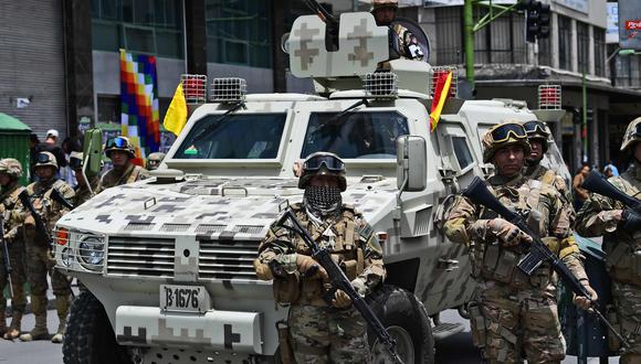 Jeanine Añez ha sacado a los militares a patrullar las calles de Bolivia. (AFP / RONALDO SCHEMIDT).