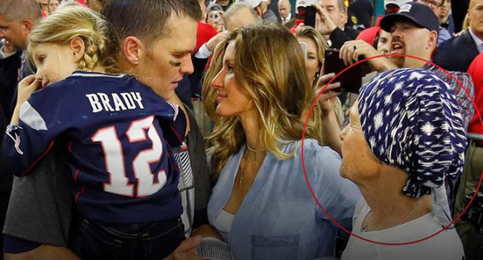 Tom Brady celebró el título con su esposa, hija y madre | Foto: EFE