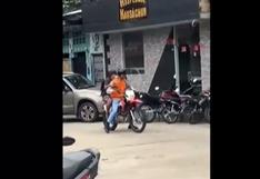 Iquitos: abaten a delincuente en moto que había asaltado a empresario | VIDEO