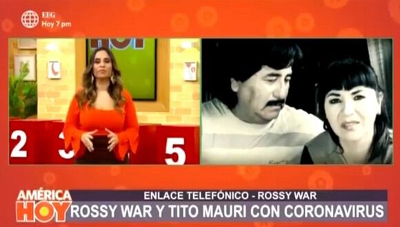 Rossy War reveló que ella, Tito Mauri y sus hijos se contagiaron de COVID-19. (Foto: Captura de video)