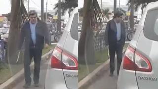 Chorrillos: sujeto usa un hacha para increpar a conductor Av. Huaylas