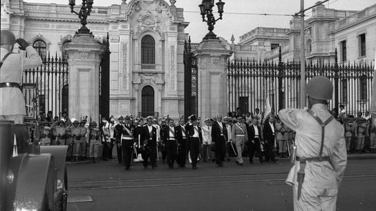 Palacio de Gobierno en 1961: celebraciones por Semana Santa