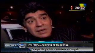 ¿Maradona pasado de copas? Mira cómo se le vio a Diego