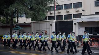 Fuertes medidas de seguridad en el consulado de EE.UU. en Chengdu tras ordenar China su cierre