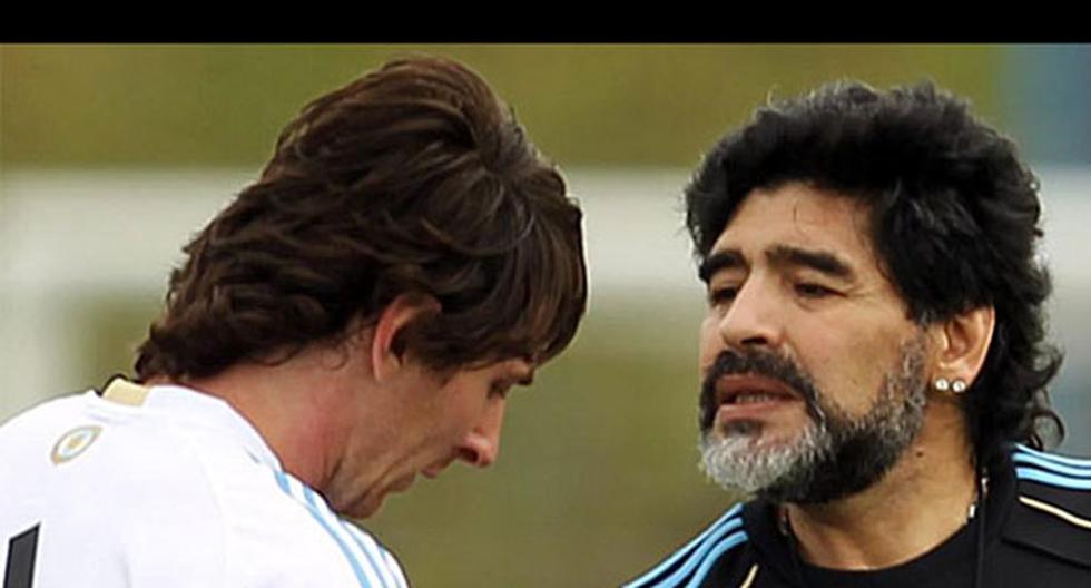 Lionel Messi está muy distanciado de Diego Maradona y estos son los motivos. (Foto: EFE)