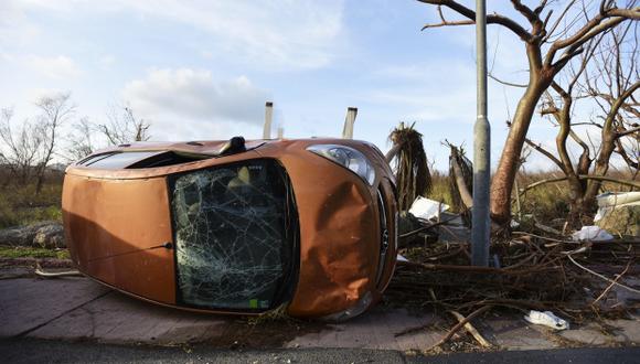 La isla San Martín quedó devastada por el paso del huracán Irma. (Foto: AFP)