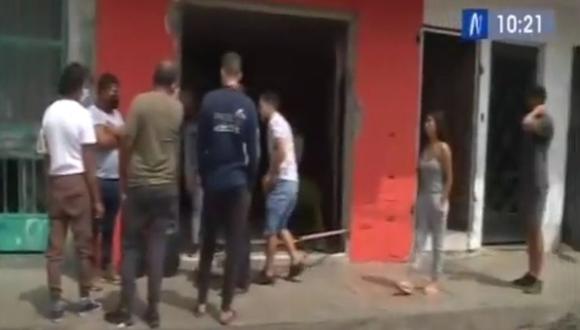 En Los Olivos, deflagración dejó dos heridos, un auto afectado y viviendas con daños. (Captura: Canal N)