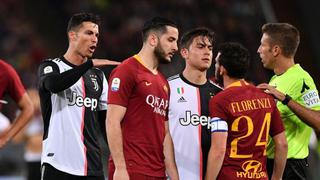 Cristiano Ronaldo se mofó del tamaño deFlorenzi en el Juventus vs. Roma | VIDEO