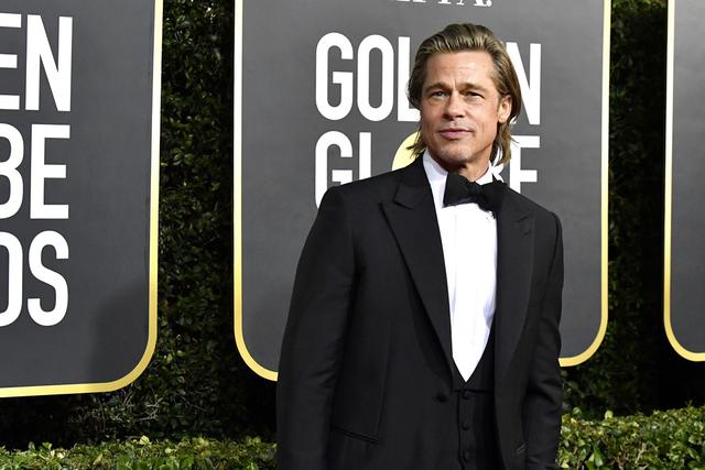 Brad Pitt en la 77 edición de los Globos de Oro 2020.