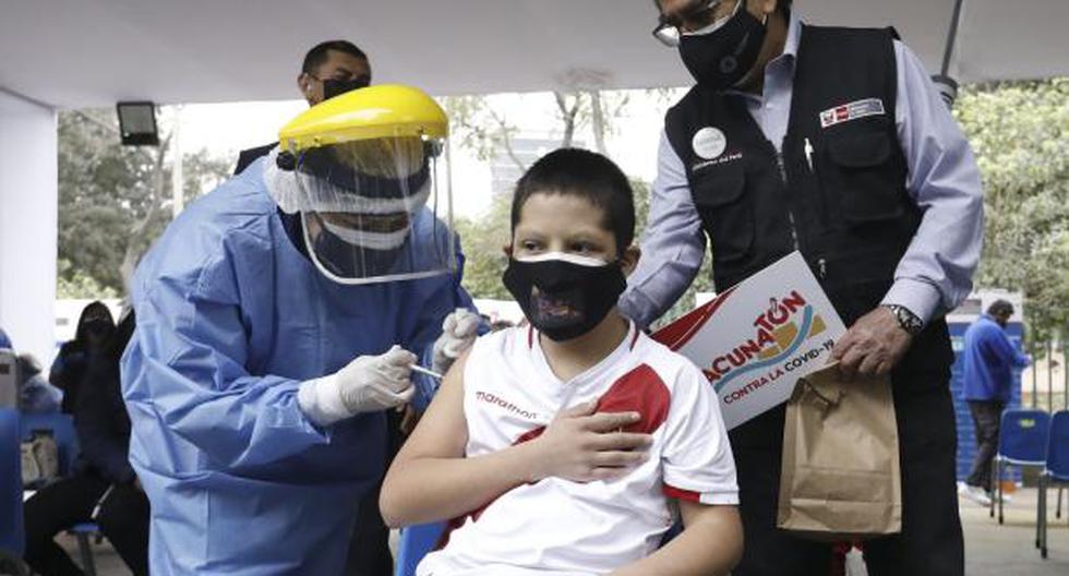 Perú continúa campaña de vacunación a menores de edad. (Foto: Andina)