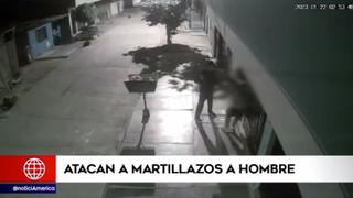 Los Olivos: hombre fue atacado a martillazos en la puerta de su casa | VIDEO