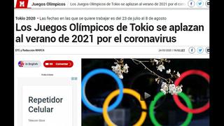 Noticia mundial: así informaron los medios sobre el aplazamiento de Tokio 2020 | FOTOS