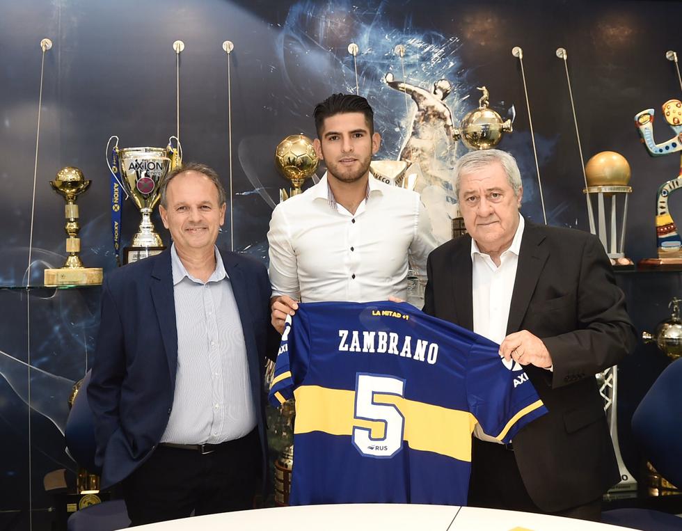 El 31 de enero del 2020 Carlos Zambrano fue presentado como el nuevo refuerzo de Boca Juniors. "Es cumplir un sueño que tenía desde pequeño”, aseguró.