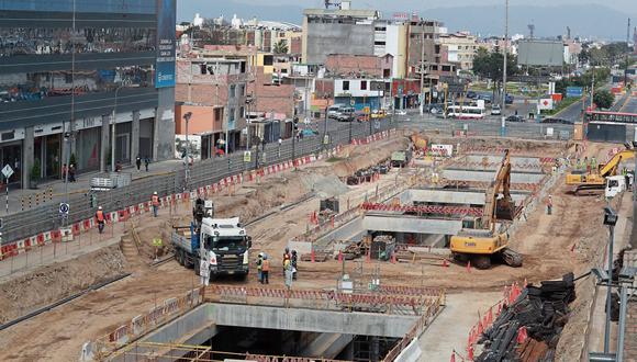 La construcción de la Línea 2 del Metro avanza en el Callao. (Foto: Lino Chipana)