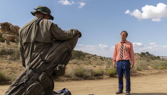 En "Better Call Saul" 5x08, Mike y Jimmy tienen una misión secreta. Foto: AMC.