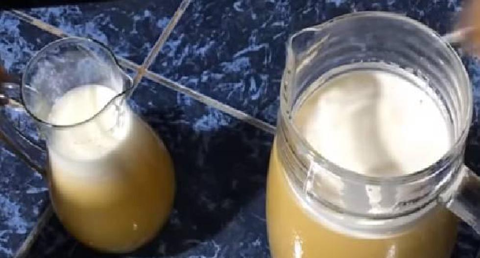 El jugo de carambola es ideal para disfrutar en el almuerzo. (Foto: Captura-YouTube/Aprendiendo a Cocinar como Mamá)