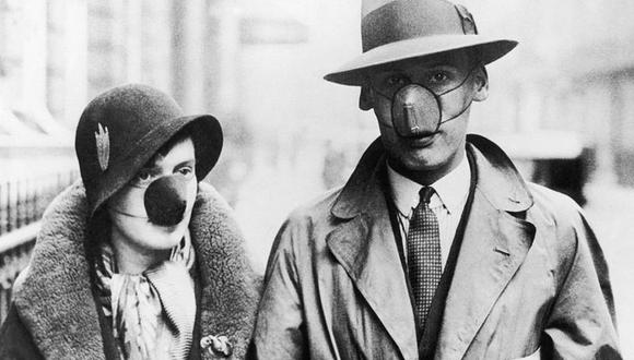 En los 1930, como ahora, no todos creían en los beneficios de cubrirse la boca y la nariz. (GETTY IMAGES)