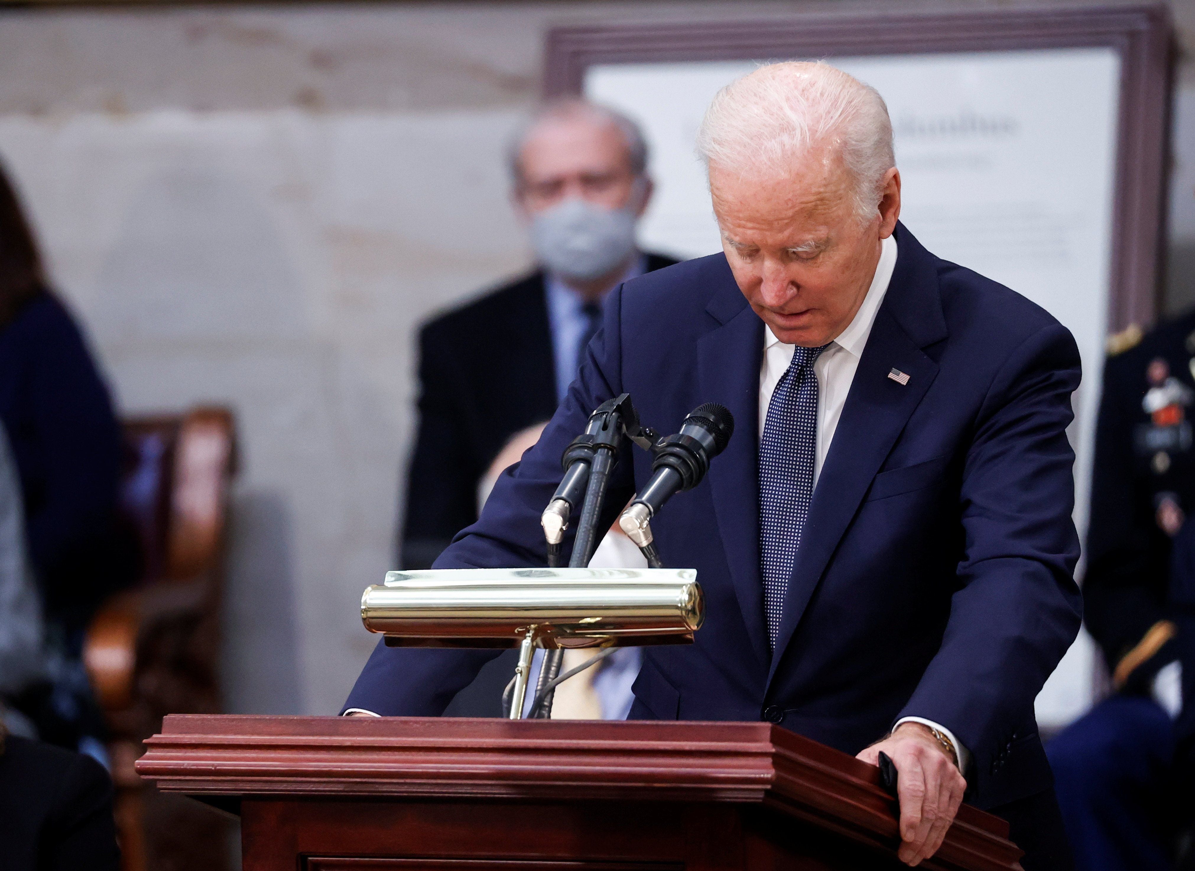 The president of the United States, Joe Biden, whose annoyance with the Salvadoran Government is manifest.  REUTER