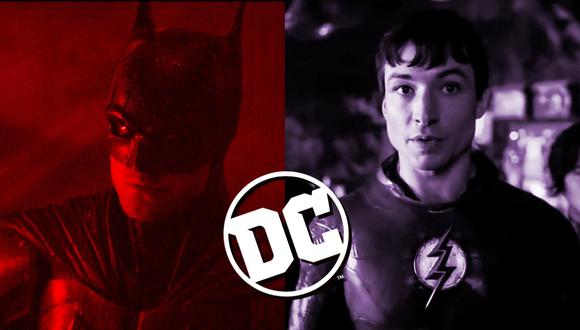 De izquierda a derecha, Robert Pattinson como Bruce Wayne en "The Batman" y Ezra Miller como Barry Allen en "The Flash"; cintas de superhéroes que obtuvieron nuevos avances en el DC Fandome. Fotos: DC/ Warner Bros.