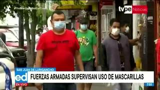 Coronavirus en Perú: fuerzas armadas controlan el uso de mascarillas 