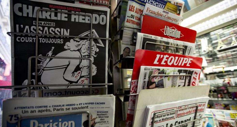 Atentado a Charlie Hebdo en portada de medios franceses. (Foto EFE)