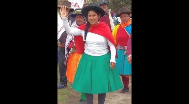 Edith Bonilla, del Frente Amplio, fue elegida como nueva alcaldesa del distrito de San Pedro de Chaulán, en Huánuco (Foto: Facebook)