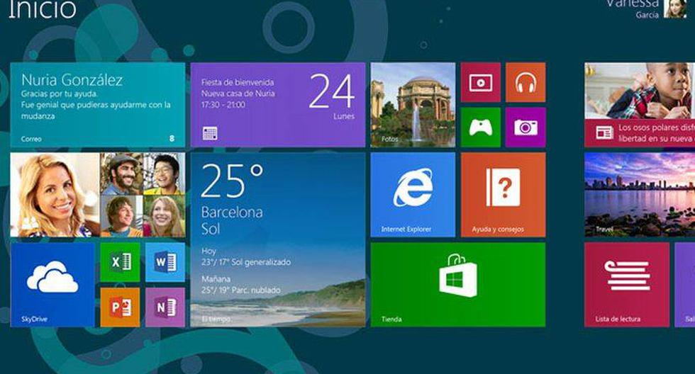 El Windows 8.1. (Imagen: Microsoft)