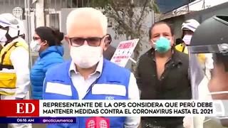 Coronavirus en Perú: OPS recomiendo mantener las medidas contra la COVID-19 hasta fines del 2021