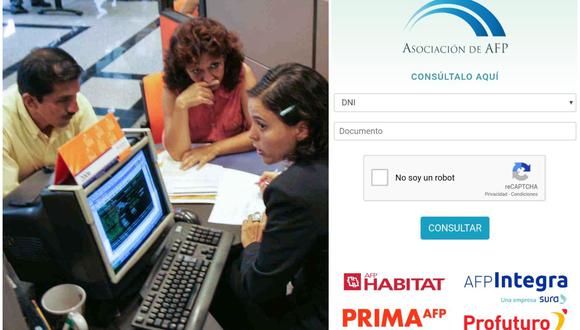 Se anunciaron quejas en el acceso a la página web de la Asociación de las AFP para consultar si podrá acceder al retiro de los 2.000 soles. (Captura: El Comercio)