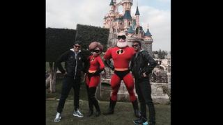 Neymar y Thiago Silva se divierten en Disneylandia de París
