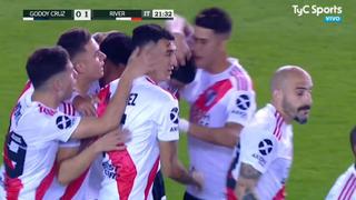 River Plate vs. Godoy Cruz: Varela anotó en propia puerta para el 1-0 millonario | VIDEO