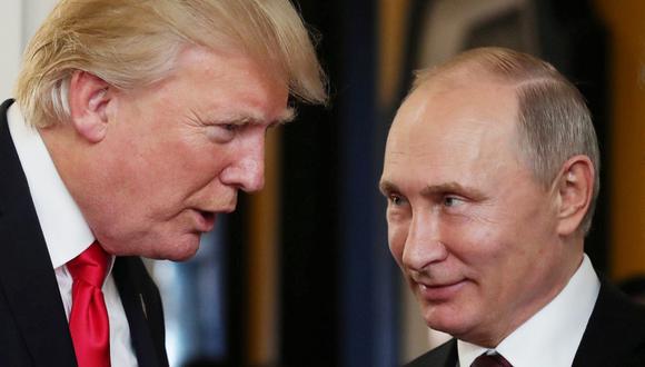 Donald Trump, presidente de Estados Unidos, y Vladimir Putin, su homólogo de Rusia. (Foto: AFP)