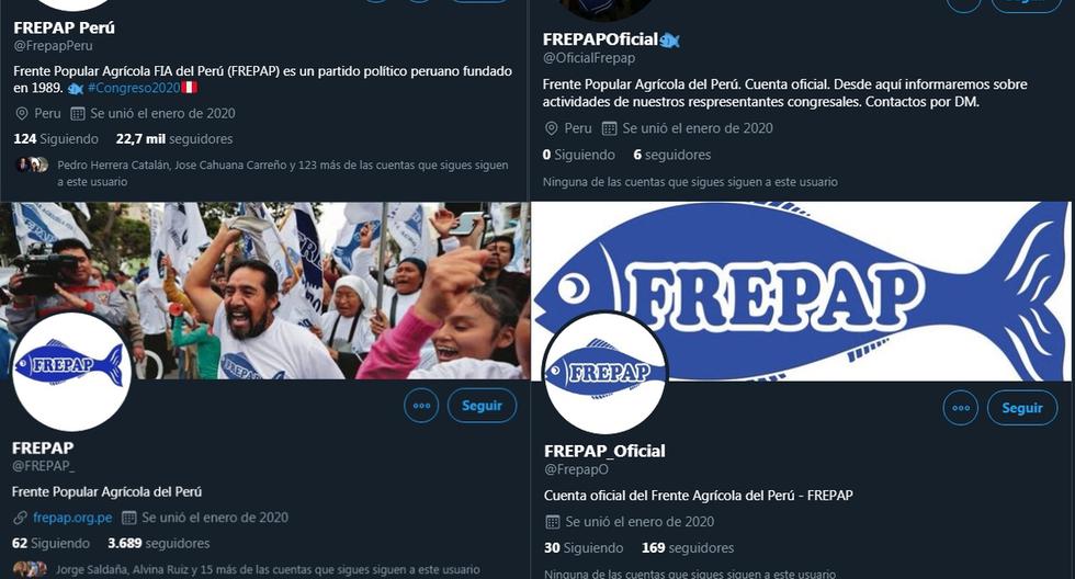 Tras las elecciones de enero del 2020, aparecieron varias cuentas de Frepap en Twitter. Cada una asegura que es la oficial. El partido confirmó que no usa redes sociales.