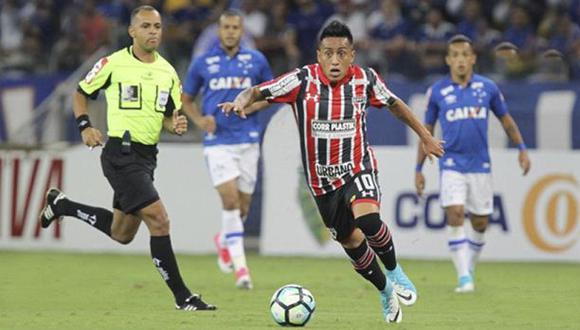 Con Cueva: Sao Paulo perdió 1-0 ante Cruzeiro por Brasileirao