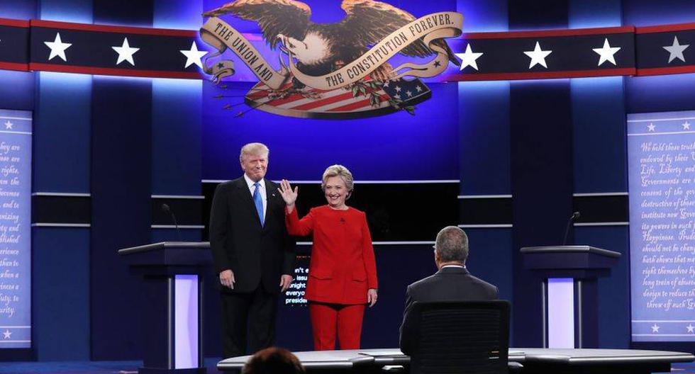 Hillary Clinton y Donald Trump expondr&aacute;n sus ideas en un debate televisado que se espera no rompa un r&eacute;cord hist&oacute;rico de audiencia. (Foto: EFE)