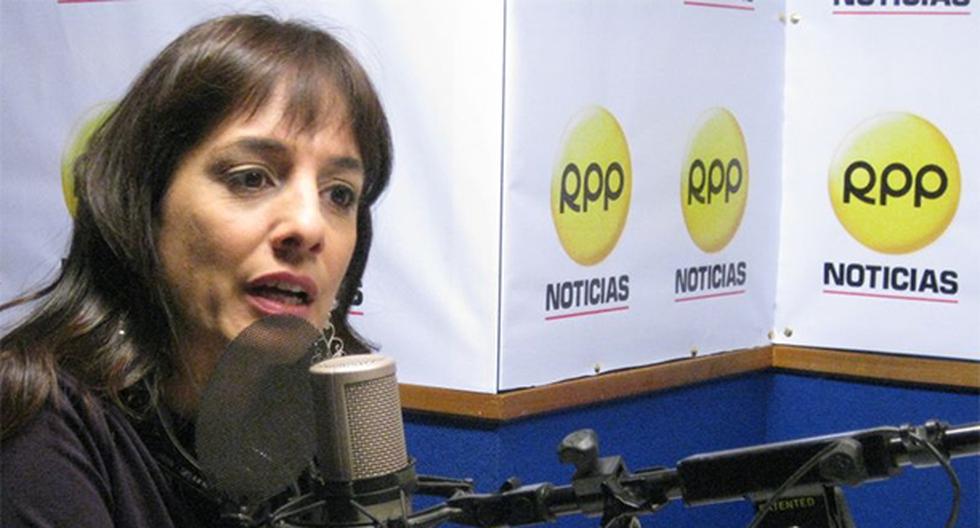 Patricia del Río reaccionó en vivo por estas imágenes. (Foto: RPP)