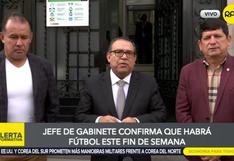 Gobierno dará garantías para que partidos del fútbol peruano se disputen desde este fin de semana