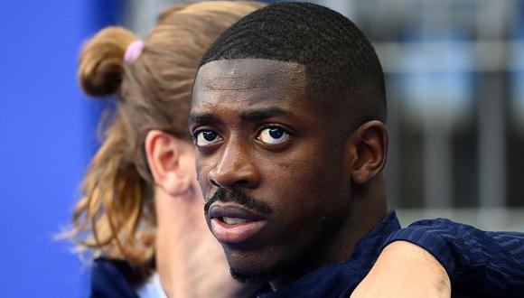 Ousmane Dembélé se lesionó en el partido ante Hungría, por la segunda jornada de la Eurocopa. (Foto: AFP)