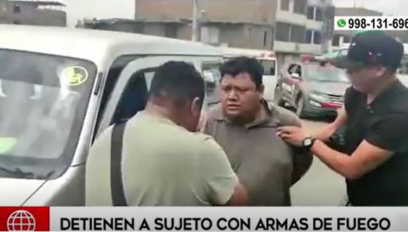 Alias 'El Gordo' fue detenido por la Policía en San Juan de Lurigancho | Foto. América Noticias / Captura de video